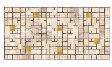 Zidne obloge 3D panel Marble and gold - 955x490 mm - TP09775
