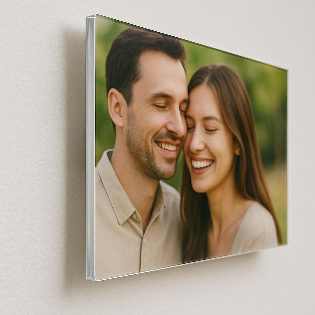 Vaša fotografija iza akrilnog stakla – Personalizirana slika za zid (lebdeći efekt)