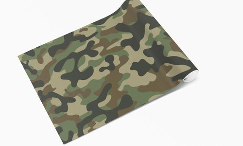 AKCIJA!  Samoljepljiva maskirna folija za oslikavanje - Army camouflage   PAT201 130x200cm