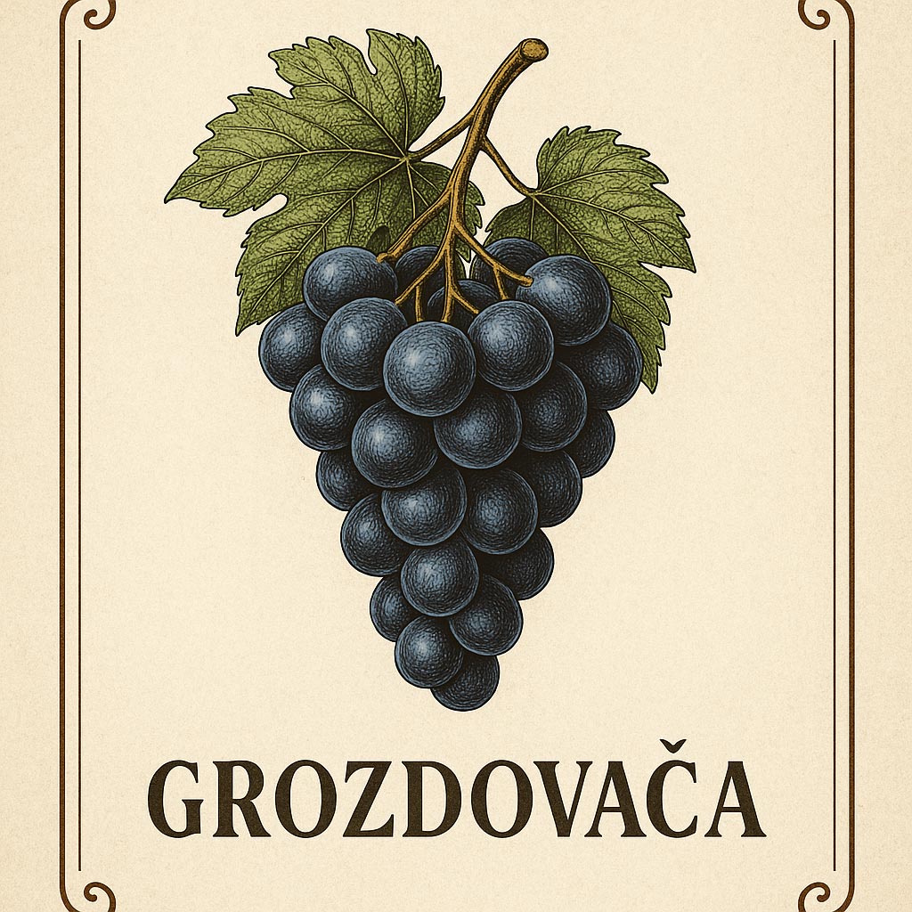 Klasična etiketa za rakiju od grožđa – personalizirana grozdovača - EF215