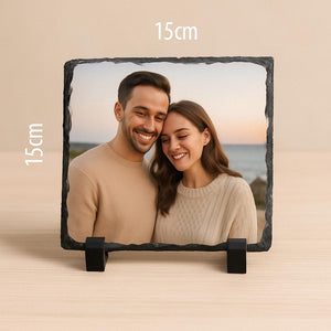 Slika na kamenu – Personalizirana uspomena s vašom fotografijom (15x15 cm)