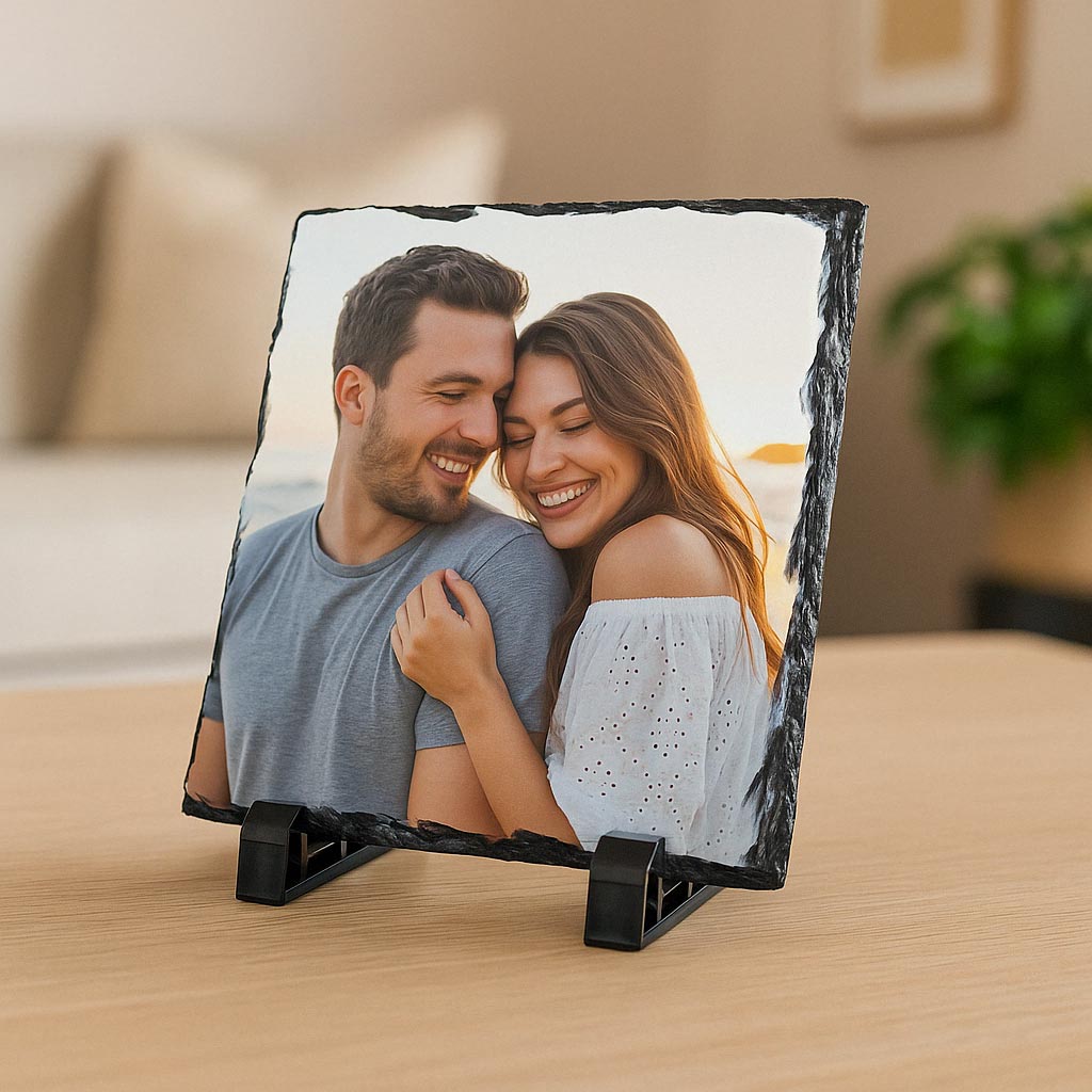Slika na kamenu – Personalizirana uspomena s vašom fotografijom (15x15 cm)