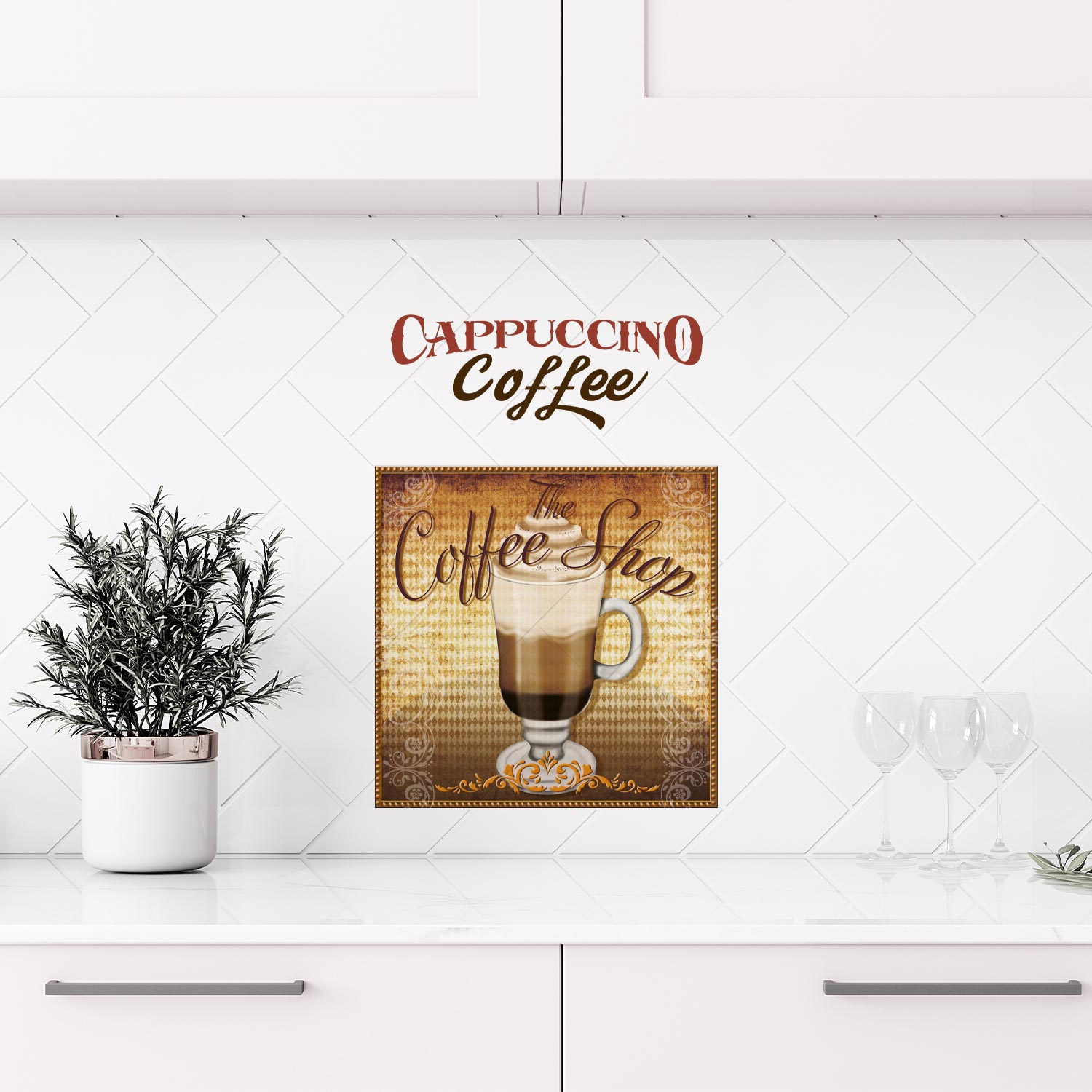 Zidne naljepnice Vintage Coffee - WS096