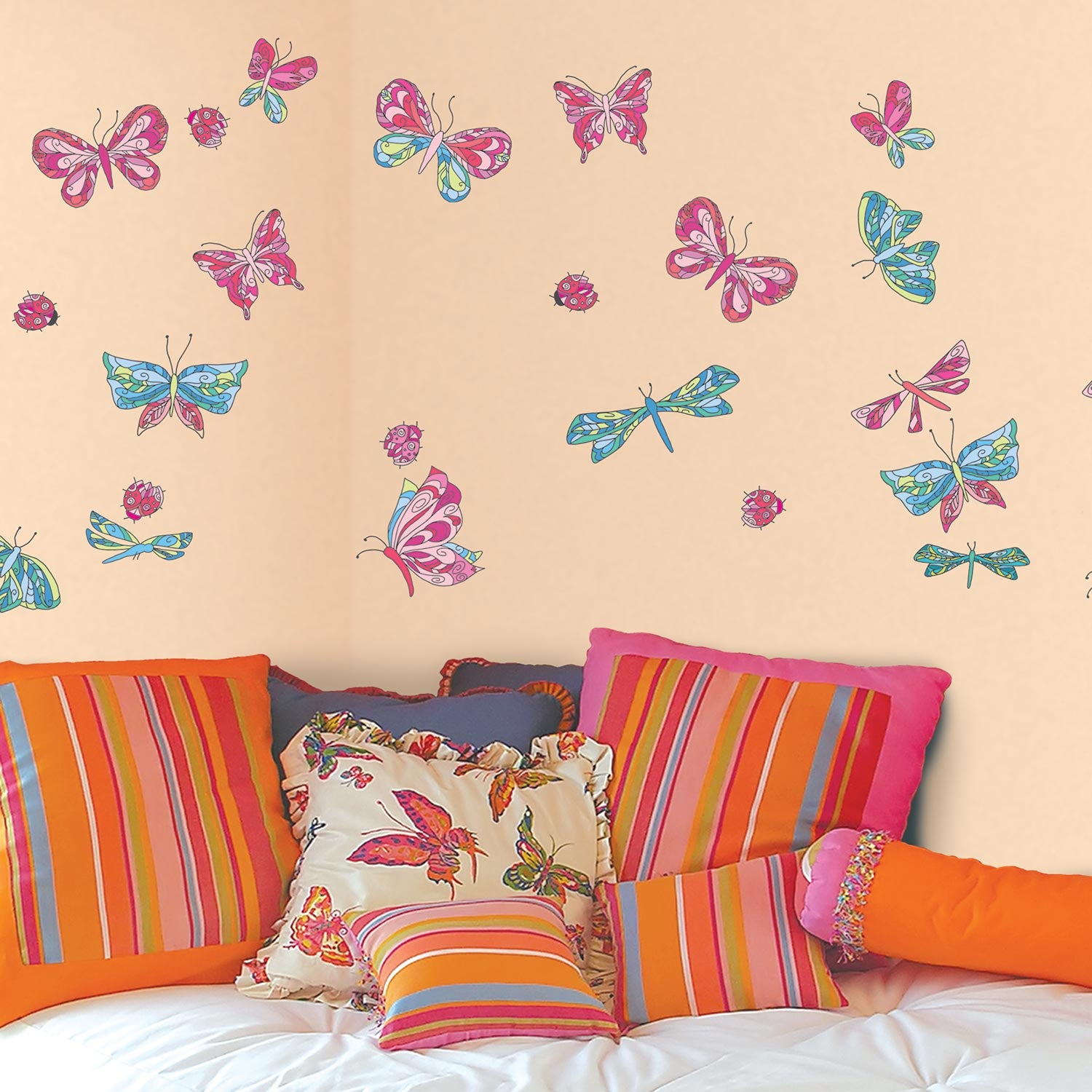 Zidne naljepnice Leptiri, Color Butterfly - DWS007