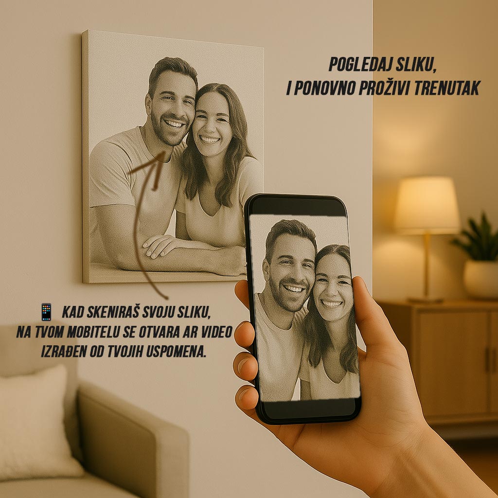 Slika na platnu koja oživi – Personalizirani video iz tvojih uspomena - AR002