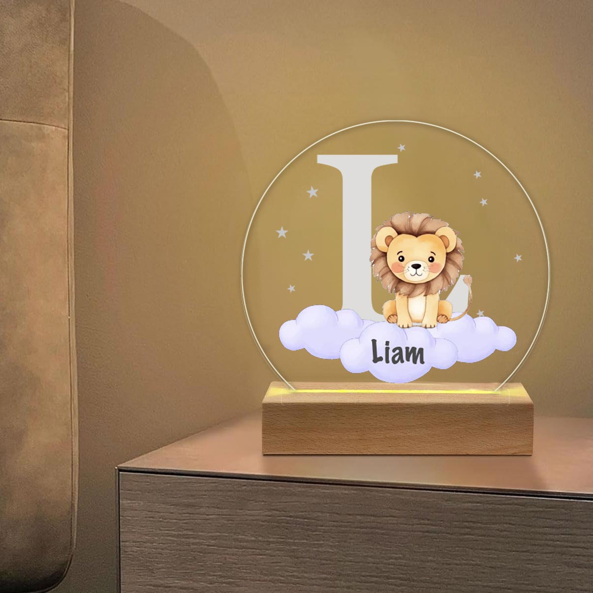 Personalizirani pokloni za bebe -  LED Lampa s Lavom i imenom