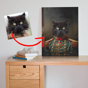 Renesansni Portret Vaše Mačke na Canvas platnu