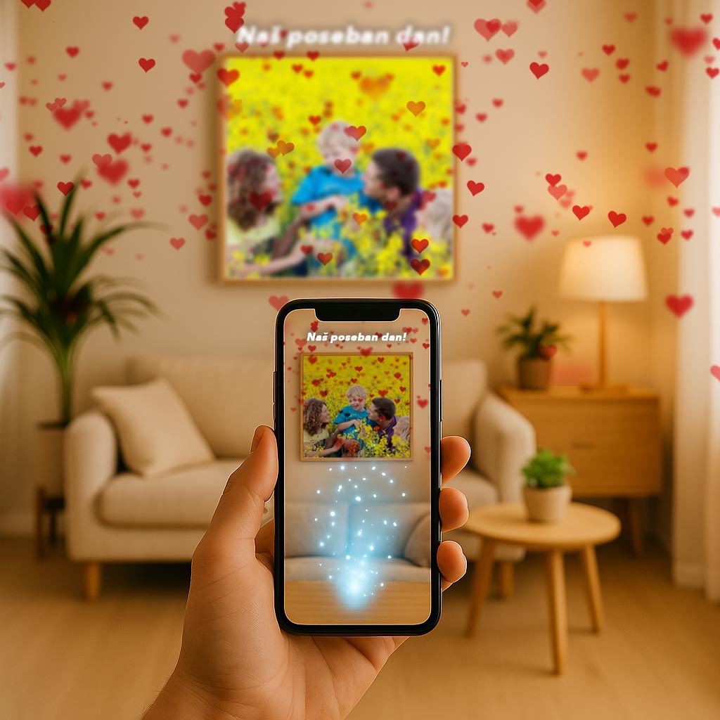 Personalizirane slike na platnu koje ožive – s AR efektom - AR001