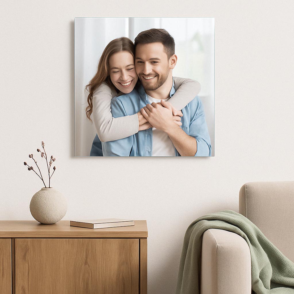 Vaša fotografija iza akrilnog stakla – Personalizirana slika za zid (lebdeći efekt)