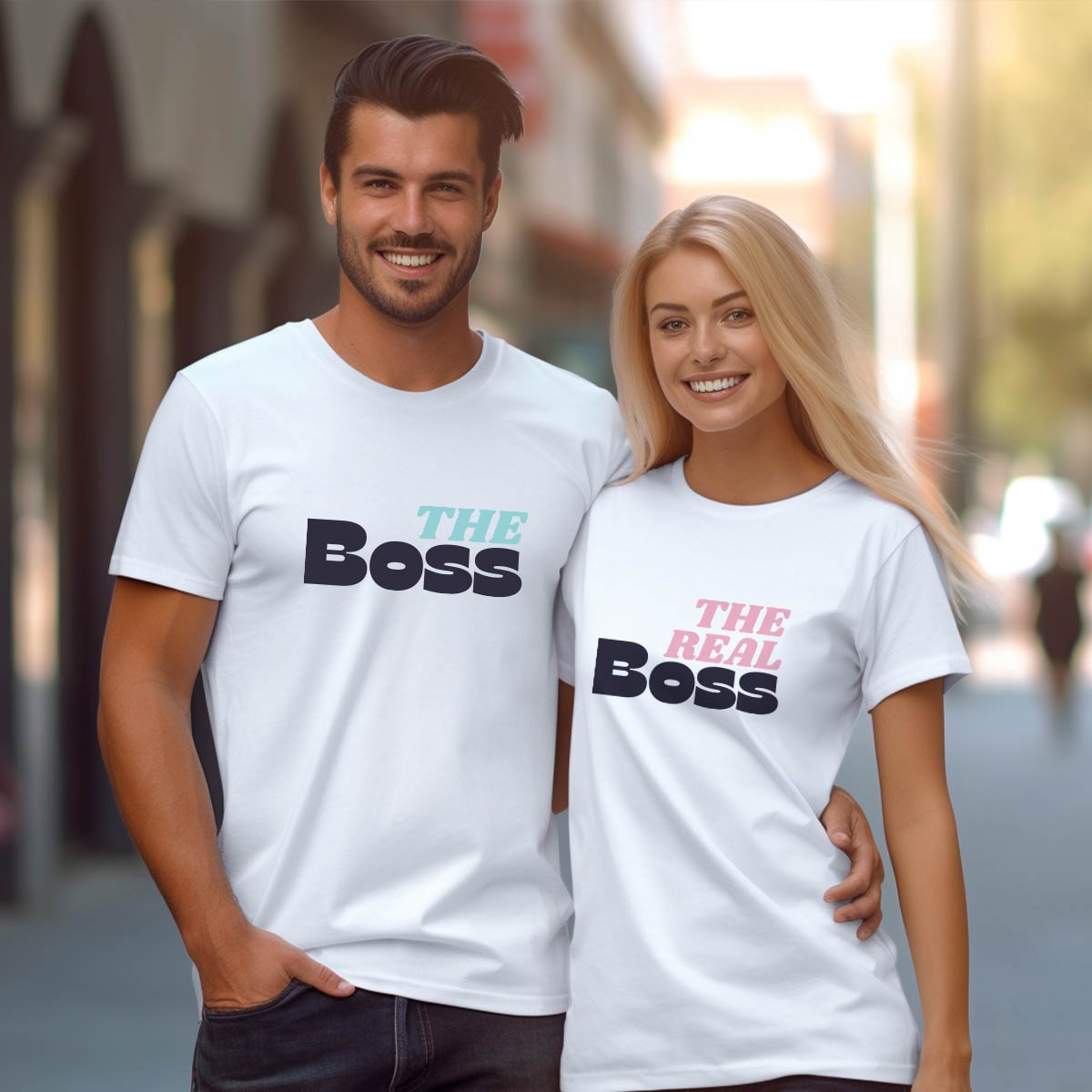 Unikatne Ljubavne Majice za Parove. The Boss - TS481
