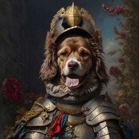 Renesansni Portret Vašeg Psa na Canvas platnu Vitez - MOD3