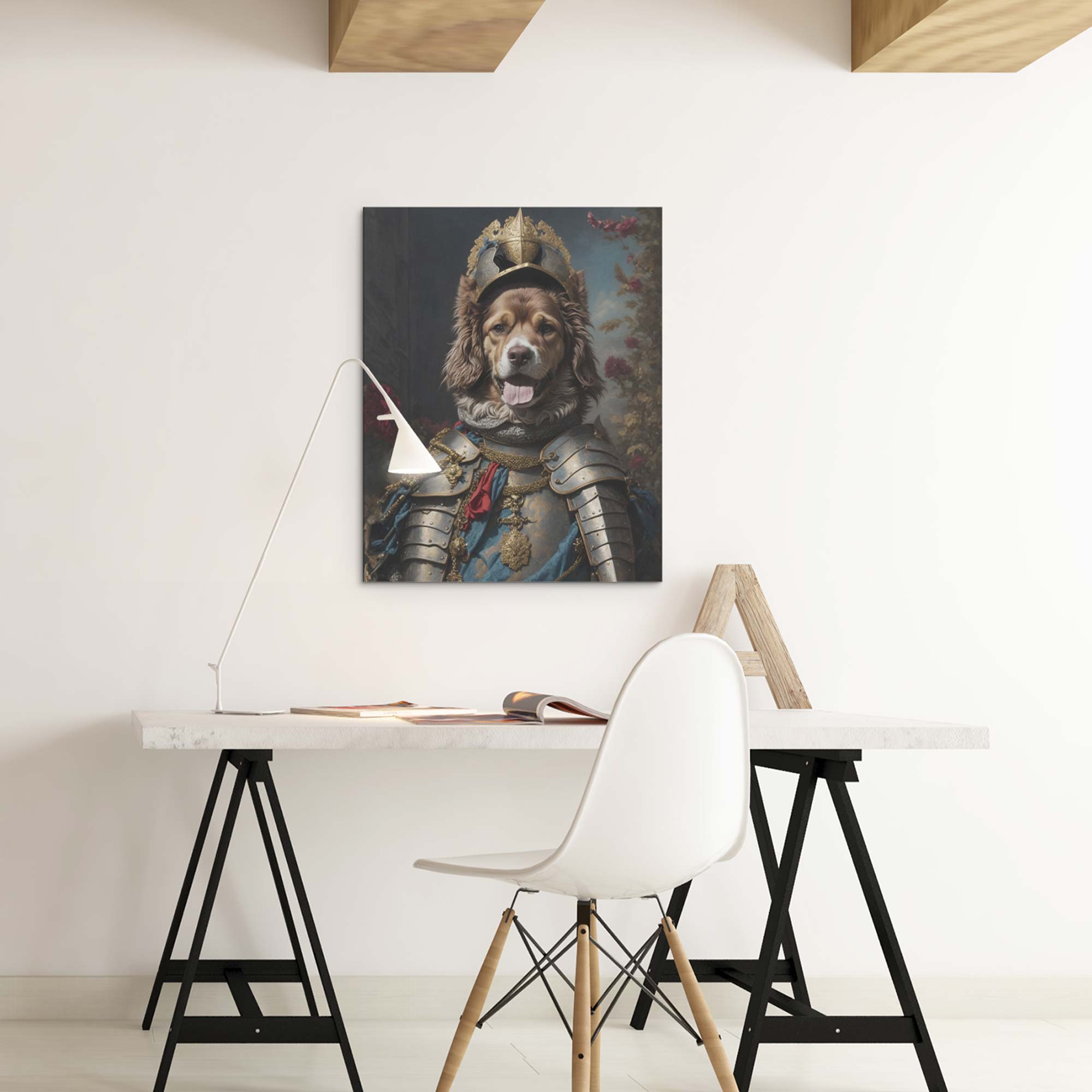 Renesansni Portret Vašeg Psa na Canvas platnu Vitez - MOD3