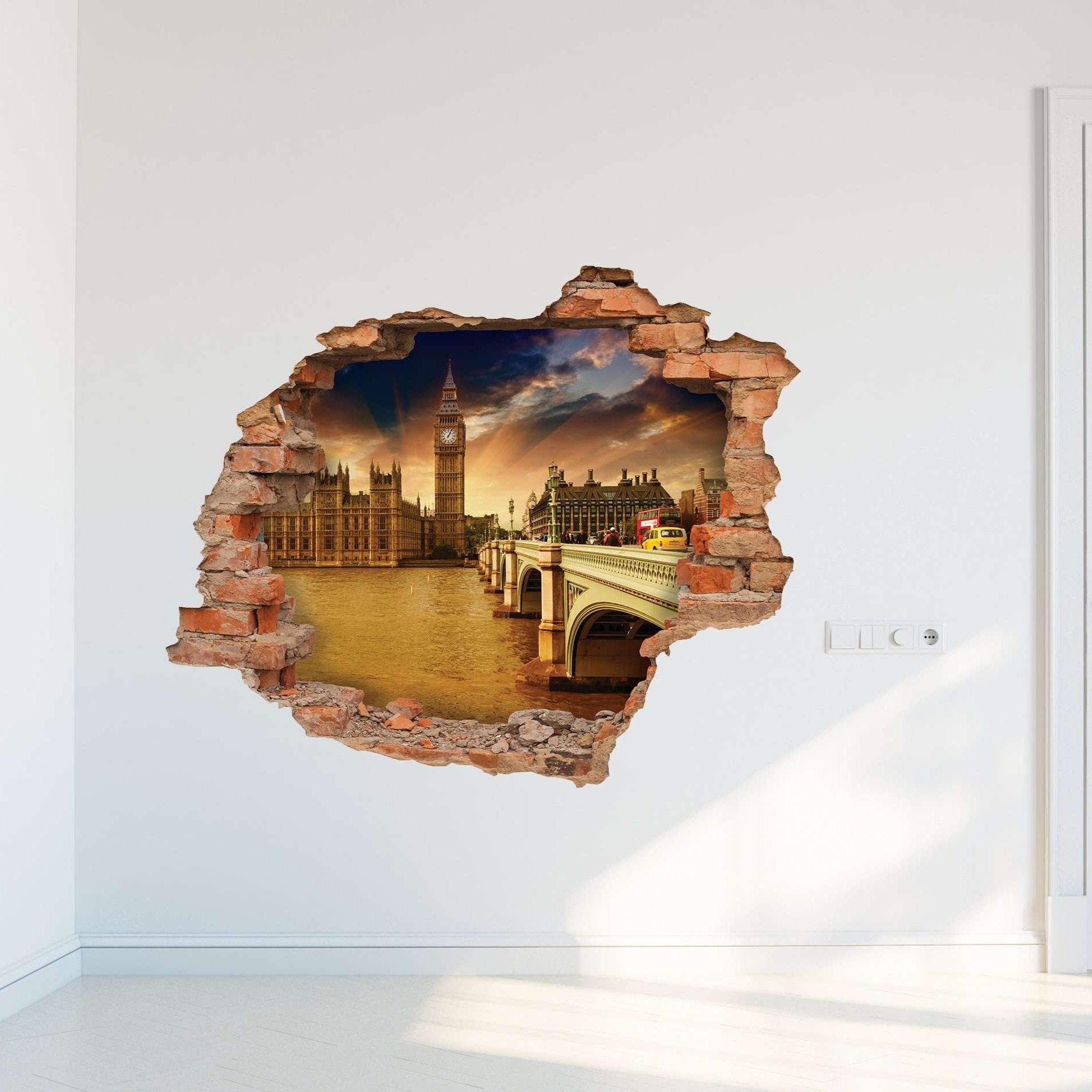 3D Art zidne naljepnice London - 3D037