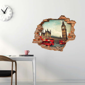 3D Art zidne naljepnice London Bus - 3D041