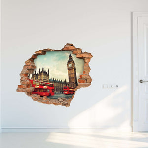 3D Art zidne naljepnice London Bus - 3D041