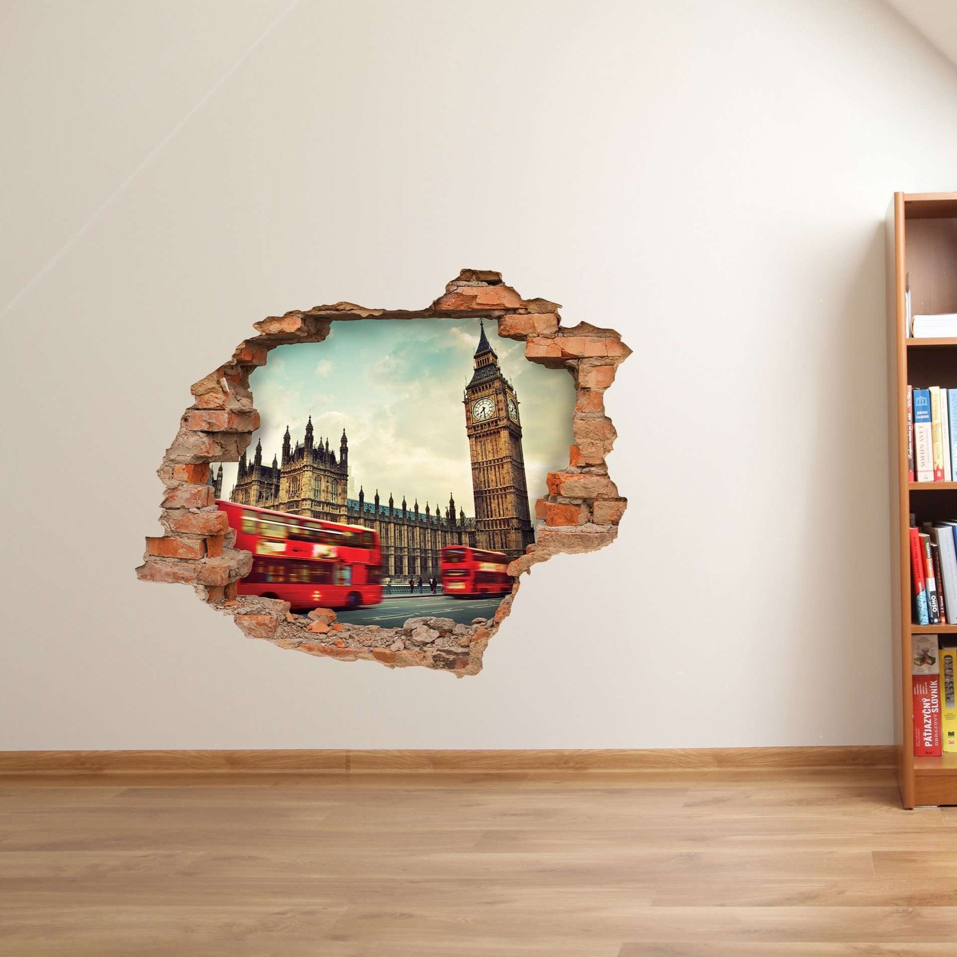 3D Art zidne naljepnice London Bus - 3D041