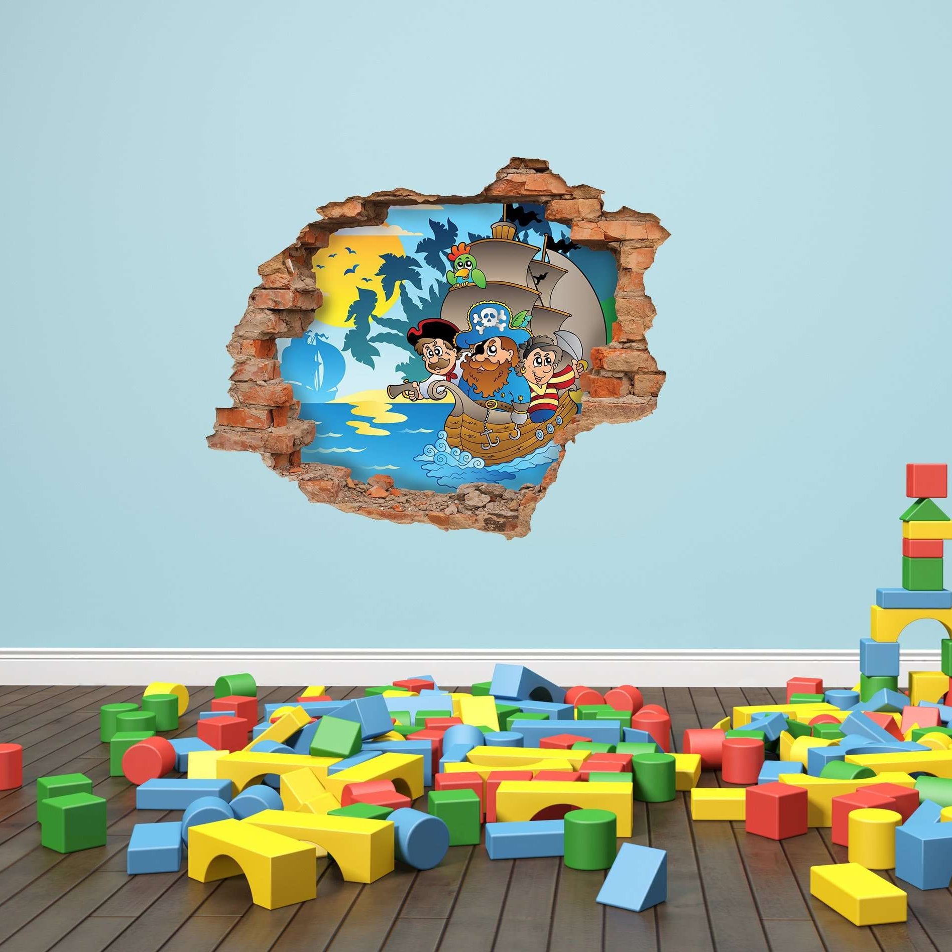 3D Art zidne naljepnice Pirate Ship - 3D050
