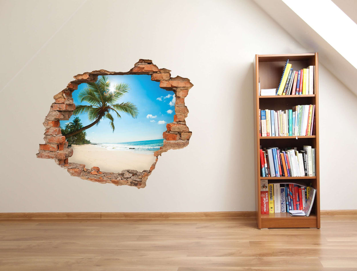 3D Art zidne naljepnice Plaža - 3D012
