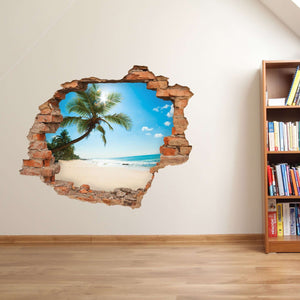 3D Art zidne naljepnice Plaža - 3D012