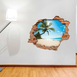 3D Art zidne naljepnice Plaža - 3D012