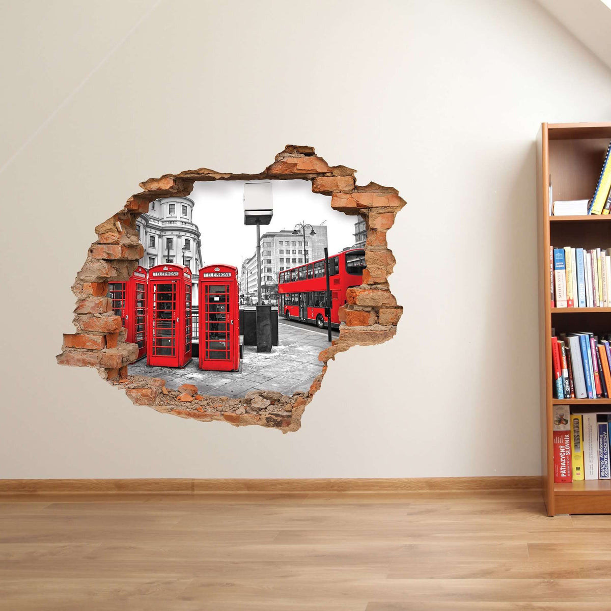 3D Art zidne naljepnice Red London - 3D031