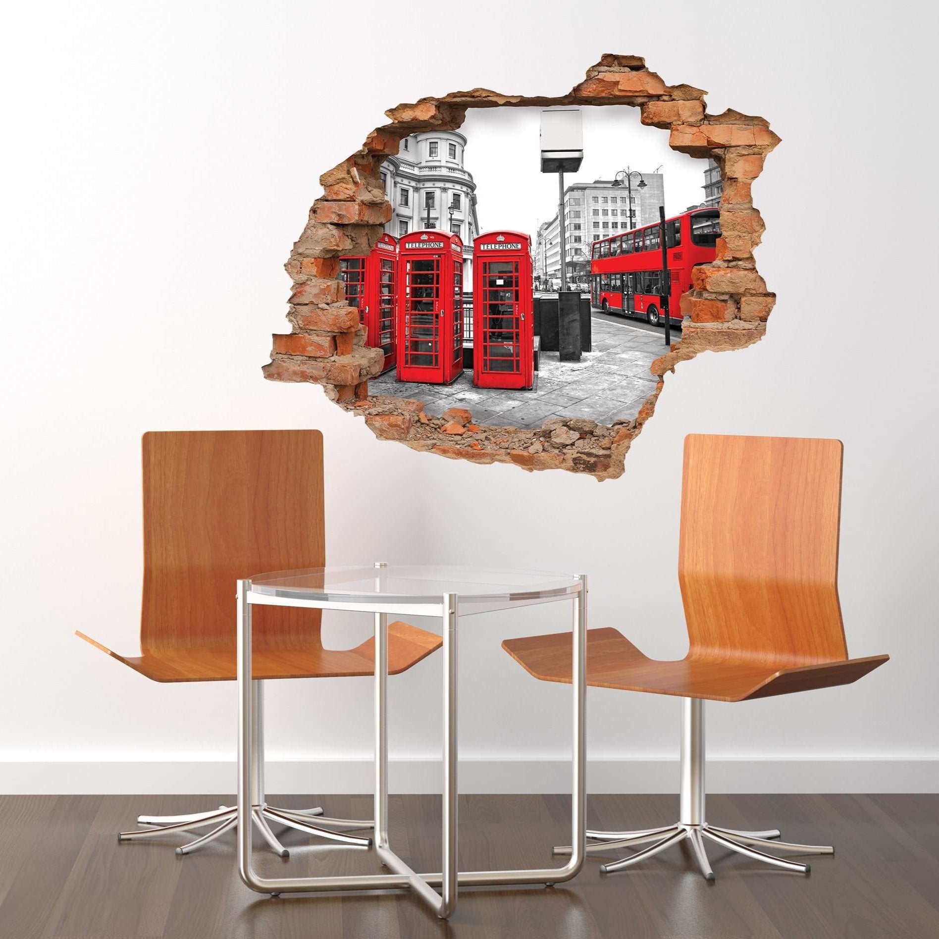 3D Art zidne naljepnice Red London - 3D031