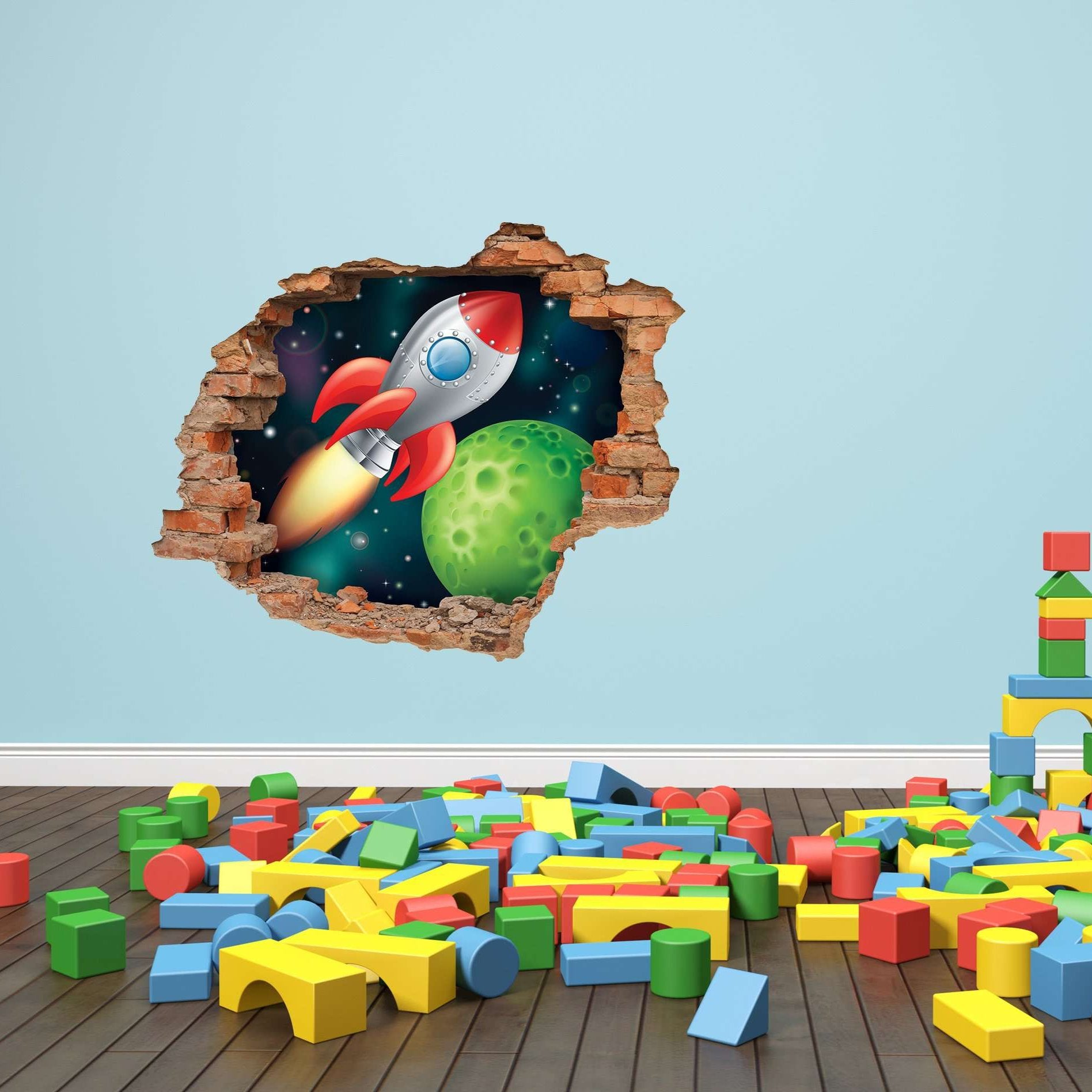 3D Art zidne naljepnice Spaceship - 3D053