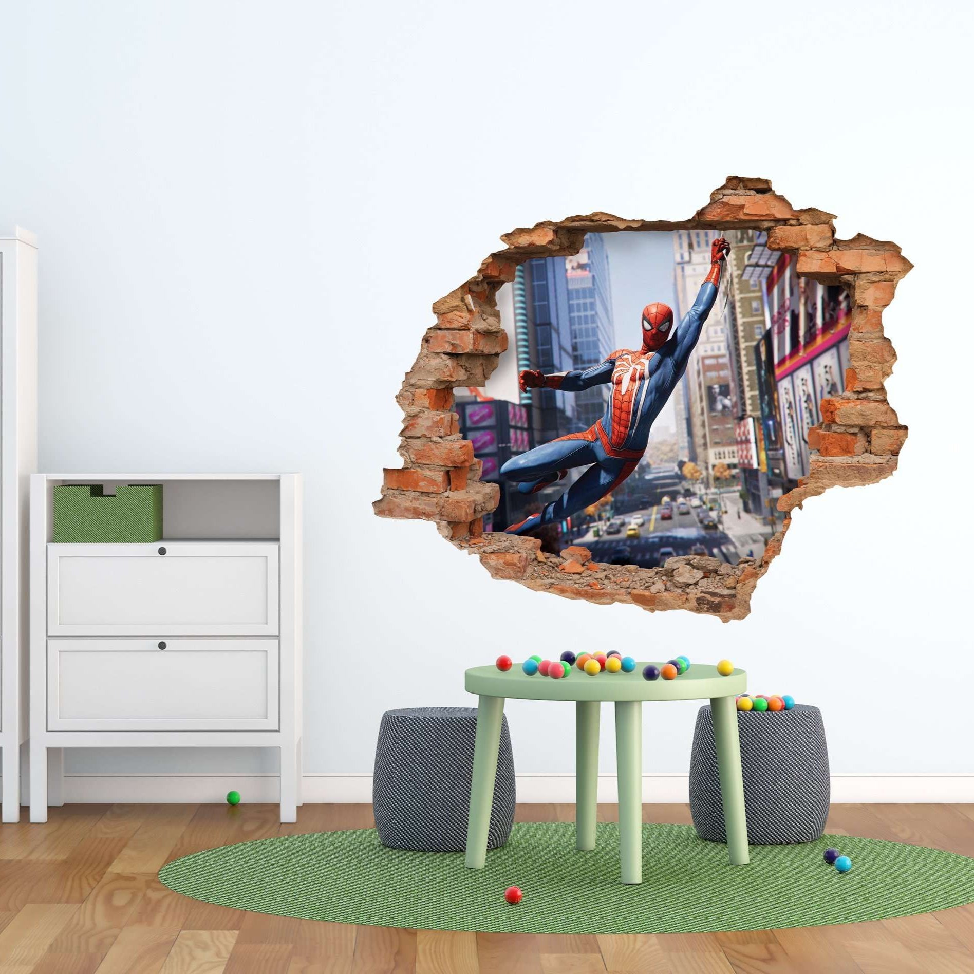 3D Art zidne naljepnice Spiderman - 3D058