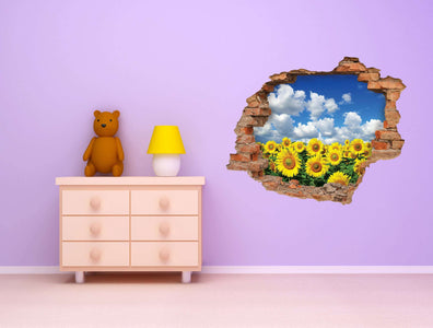3D Art zidne naljepnice sunflower - 3D025
