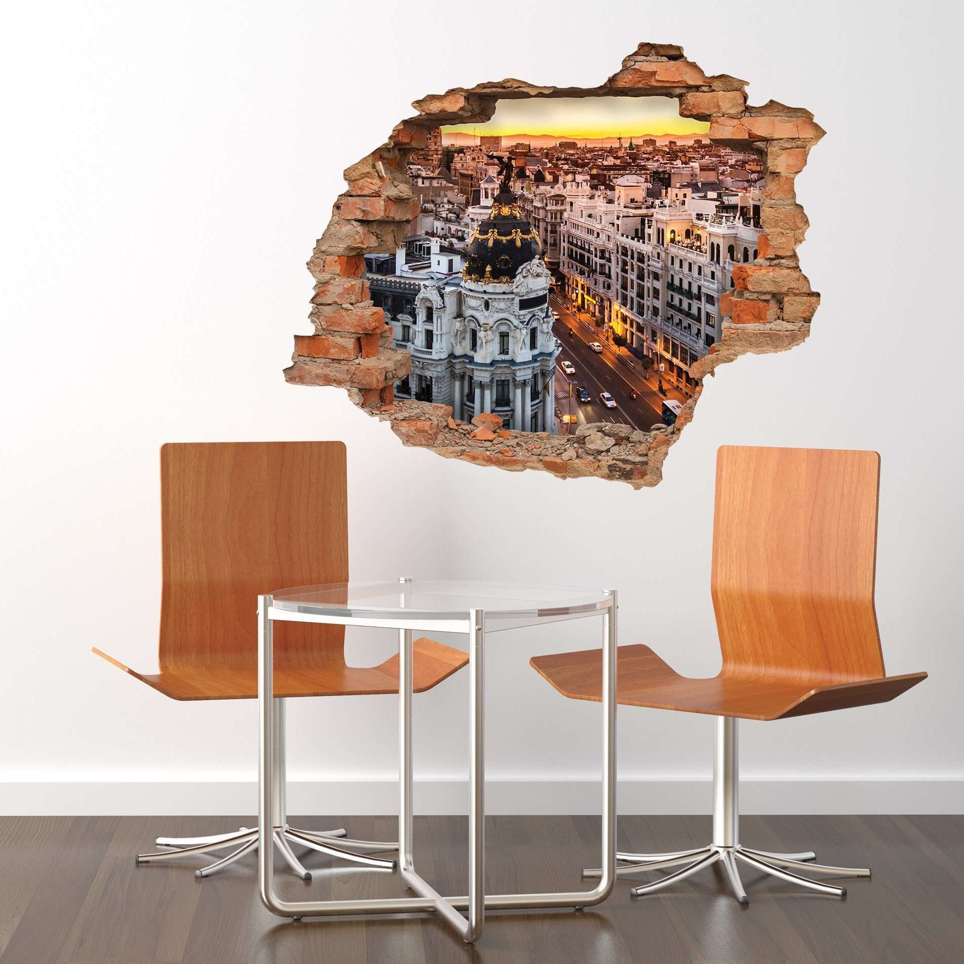 3D Art zidne naljepnice Town - 3D014