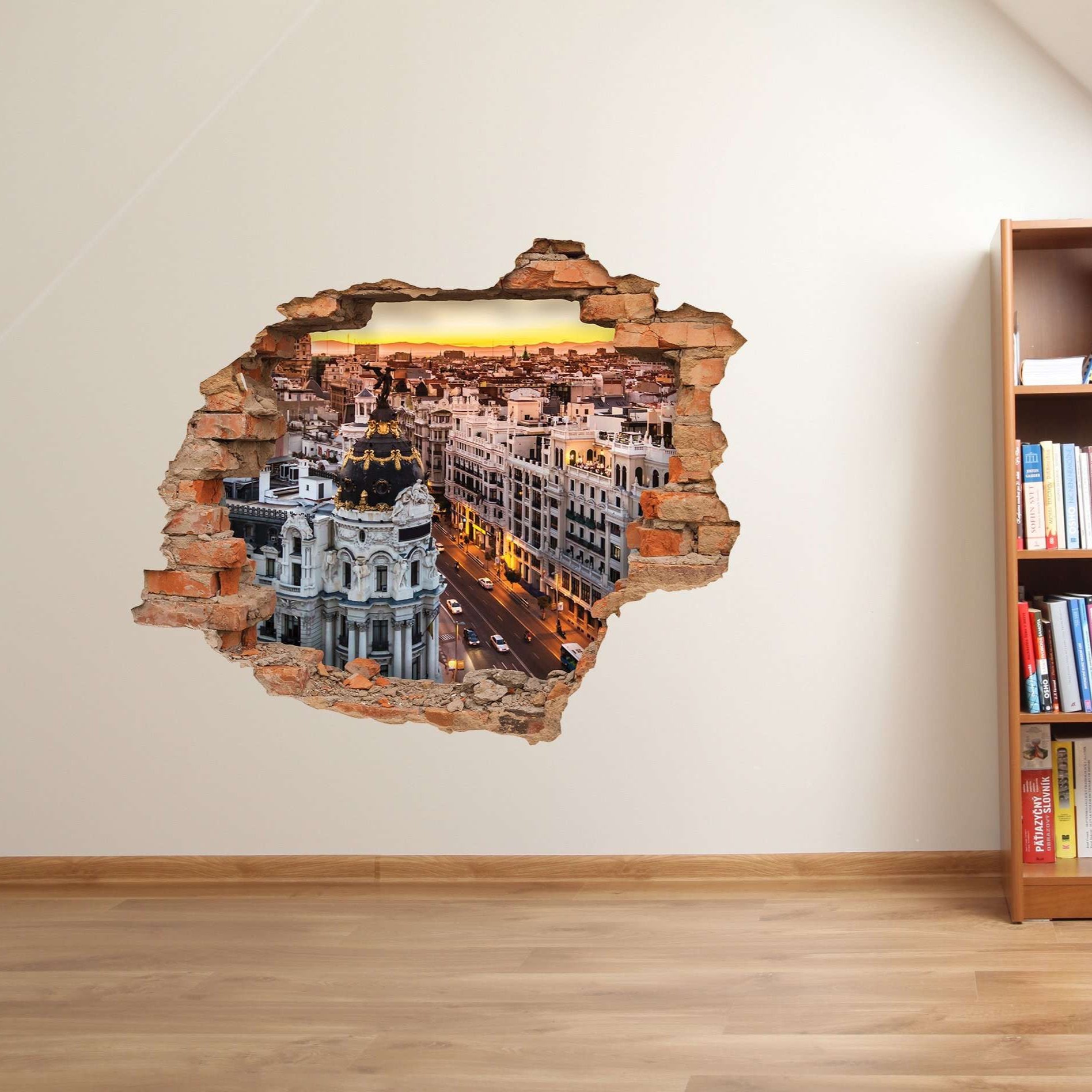 3D Art zidne naljepnice Town - 3D014