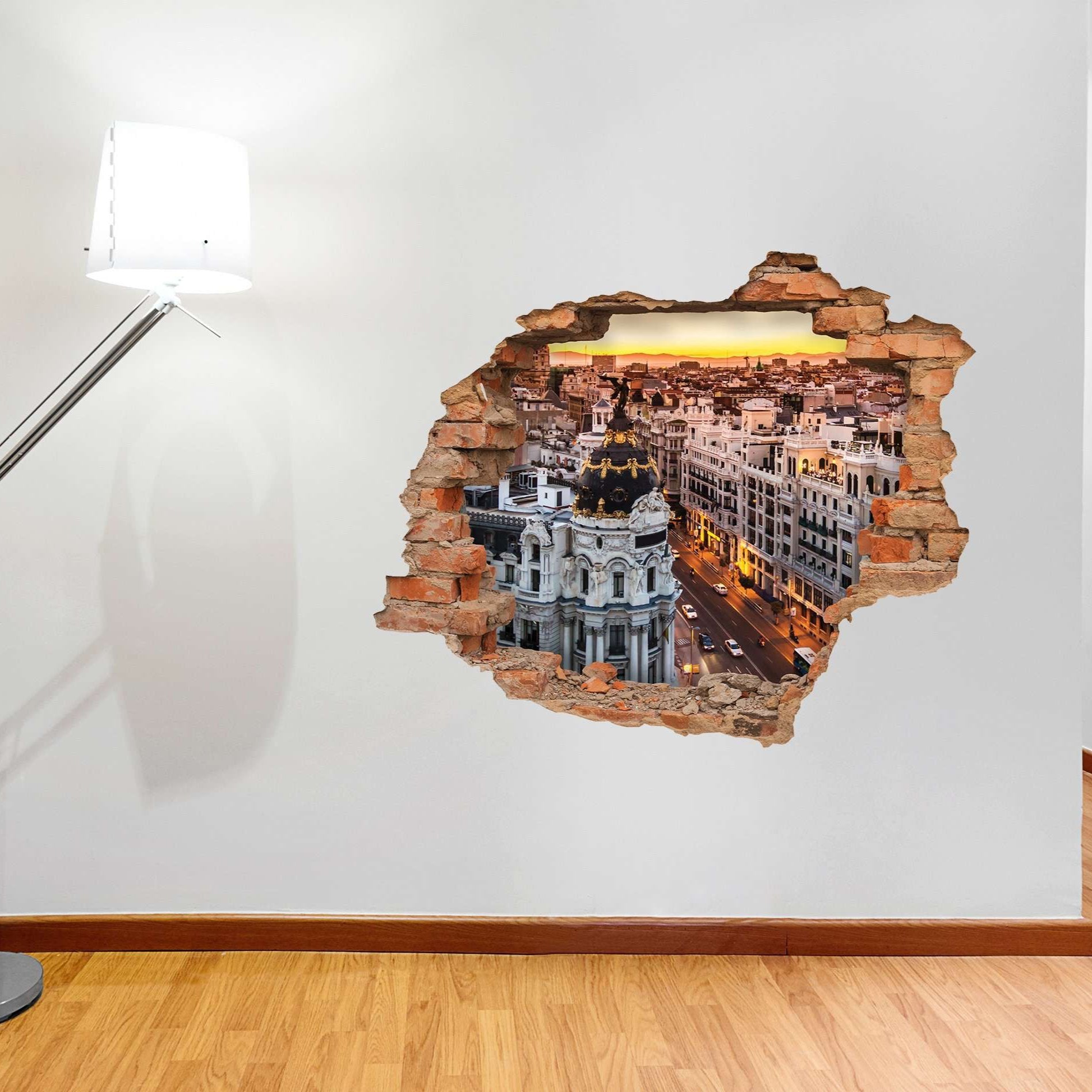 3D Art zidne naljepnice Town - 3D014