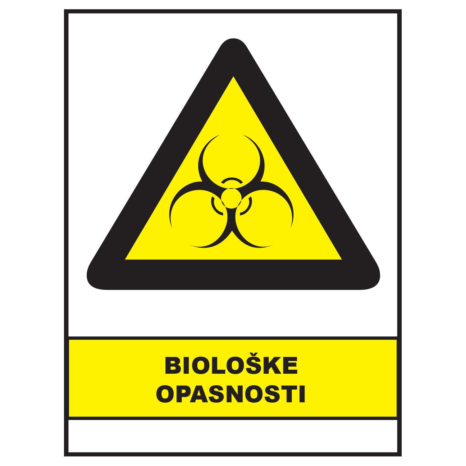 Bioloske opasnosti, znakovi opasnosti, ZP3023