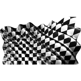 Naljepnice Waving Checkered Flag  za auto, motor, skuter. Vodootporne.  AUR264