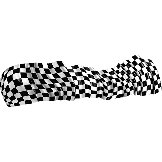 Naljepnice Checkered Flag  za auto, motor, skuter. Vodootporne.  AUR247