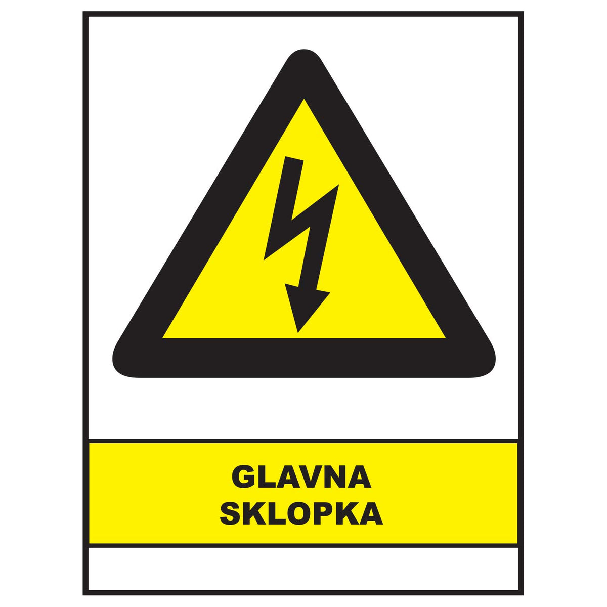 Glavna sklopka, znakovi opasnosti, ZP3041