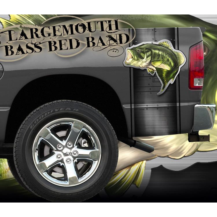 Largemouth Bass Bed Band 2 naljepnice, samoljepljive - AUR078