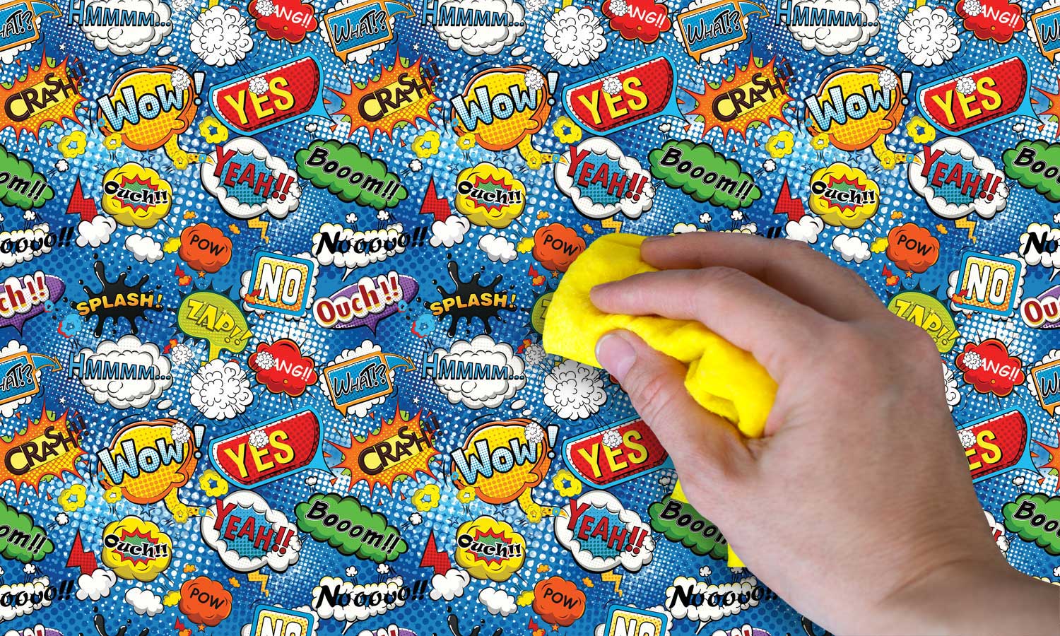 Samoljepljiva folija za namještaj - Comic Pop Art plave PAT085