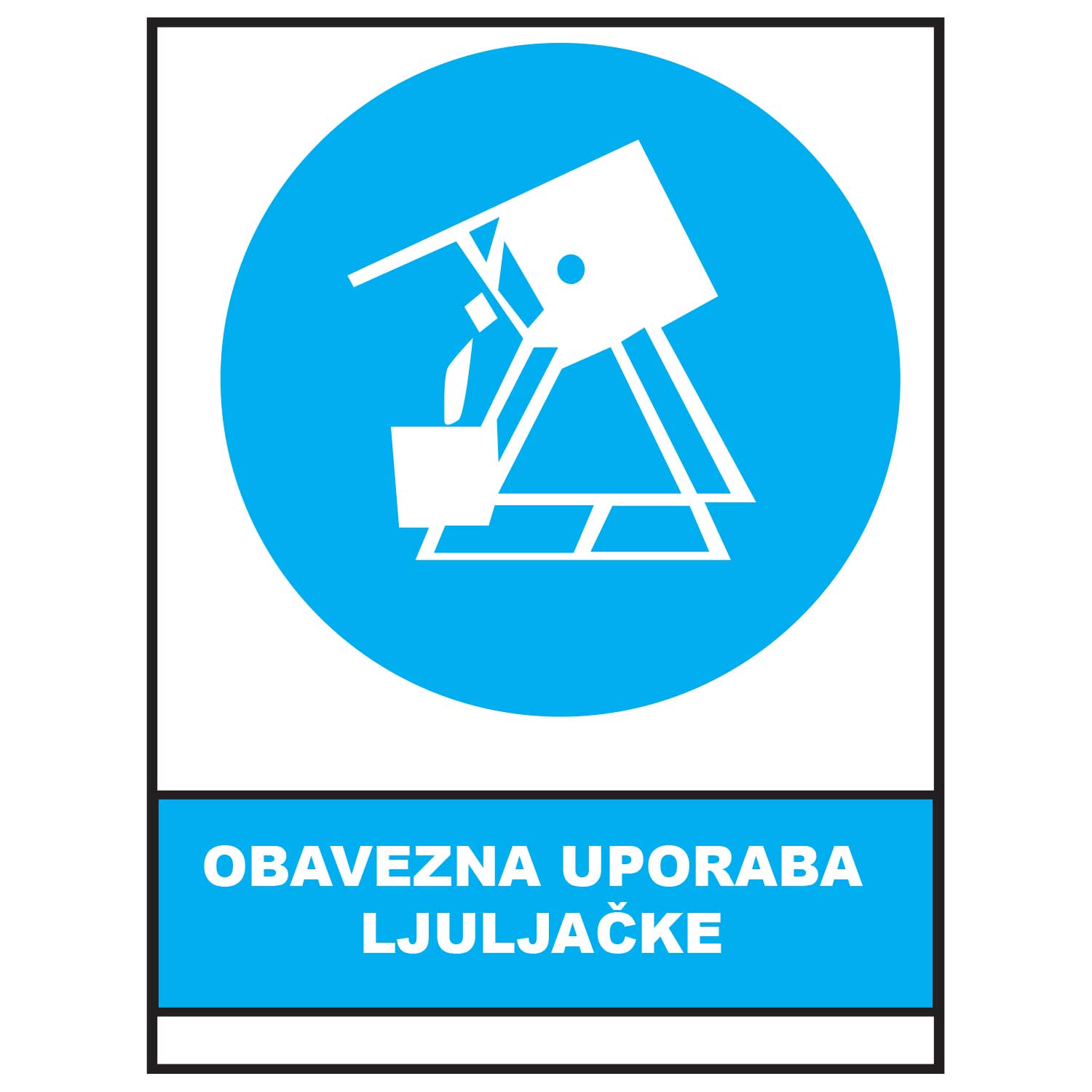 Obavezna uporaba ljuljacke, znakovi obveze, ZO1016