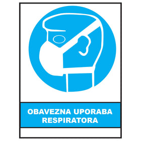 Obavezna uporaba respiratora, znakovi obveze, ZO1009