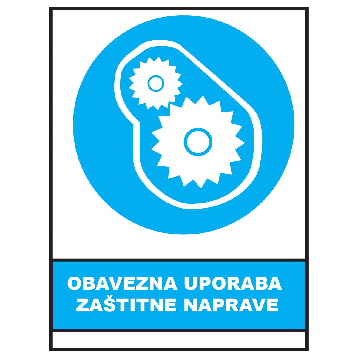 Obavezna uporaba zastitne naprave, znakovi obveze, ZO1015