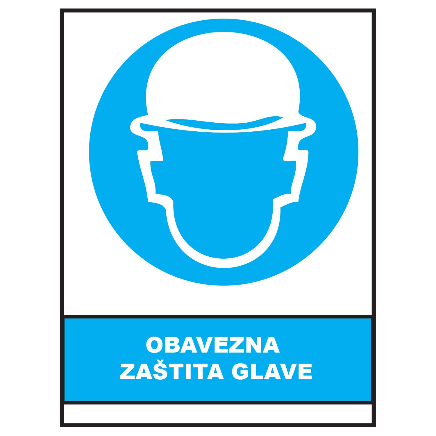 Obavezna zastita glave, znakovi obveze, ZO1004