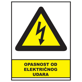 Opasnost od elekricnog udara, znakovi opasnosti, ZP3007