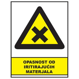 Opasnost od iritirajucih materjala, znakovi opasnosti, ZP3045