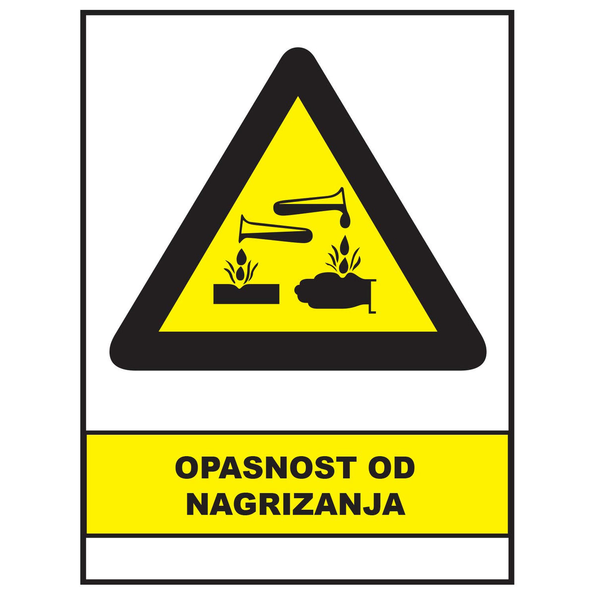 Opasnost od nagrizanja, znakovi opasnosti, ZP3004