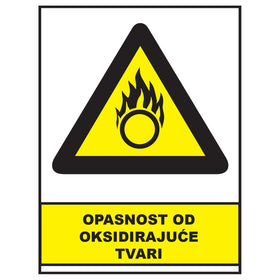 Opasnost od oksidirajuce tvari, znakovi opasnosti, ZP3003