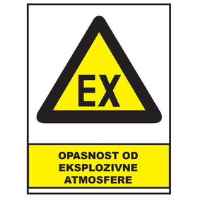 Opasnost od eksplozivne atmosfere, znakovi opasnosti, ZP3046