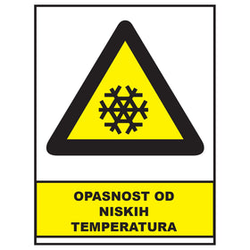 Opasnost od niskih temperatura, znakovi opasnosti, ZP3043