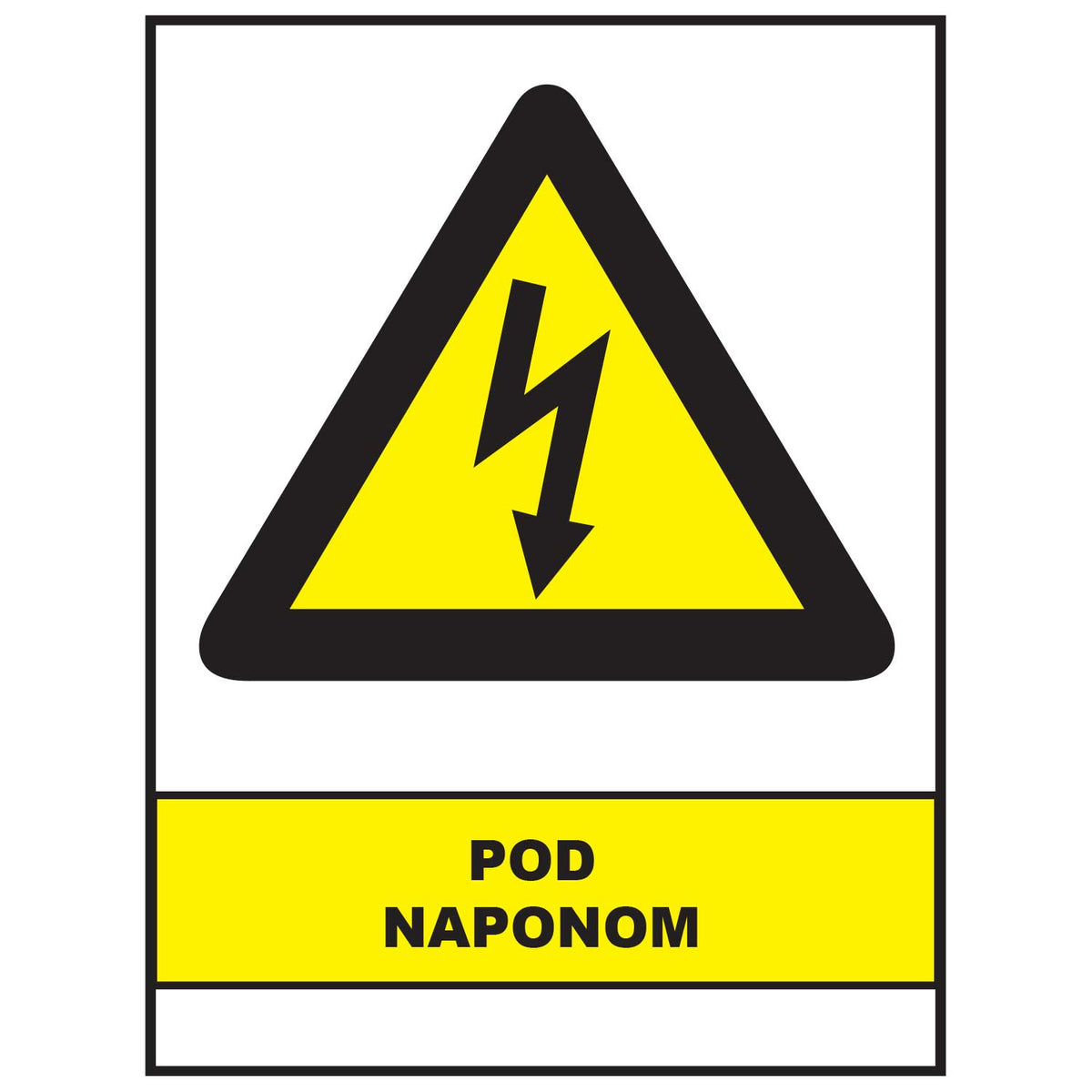 Pod naponom, znakovi opasnosti, ZP3034