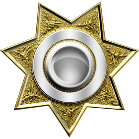Značka Sheriff Badge 3,  naljepnica. AUR158